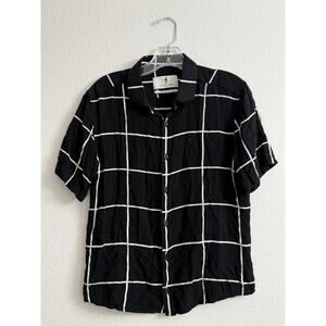 Father Sons Classic Block Shirt Black Classic Fit Mens M